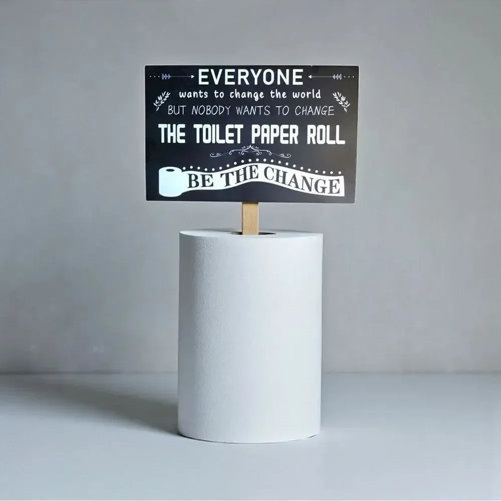 Nobody wants to change the toilet paper roll! I know you can relate!
